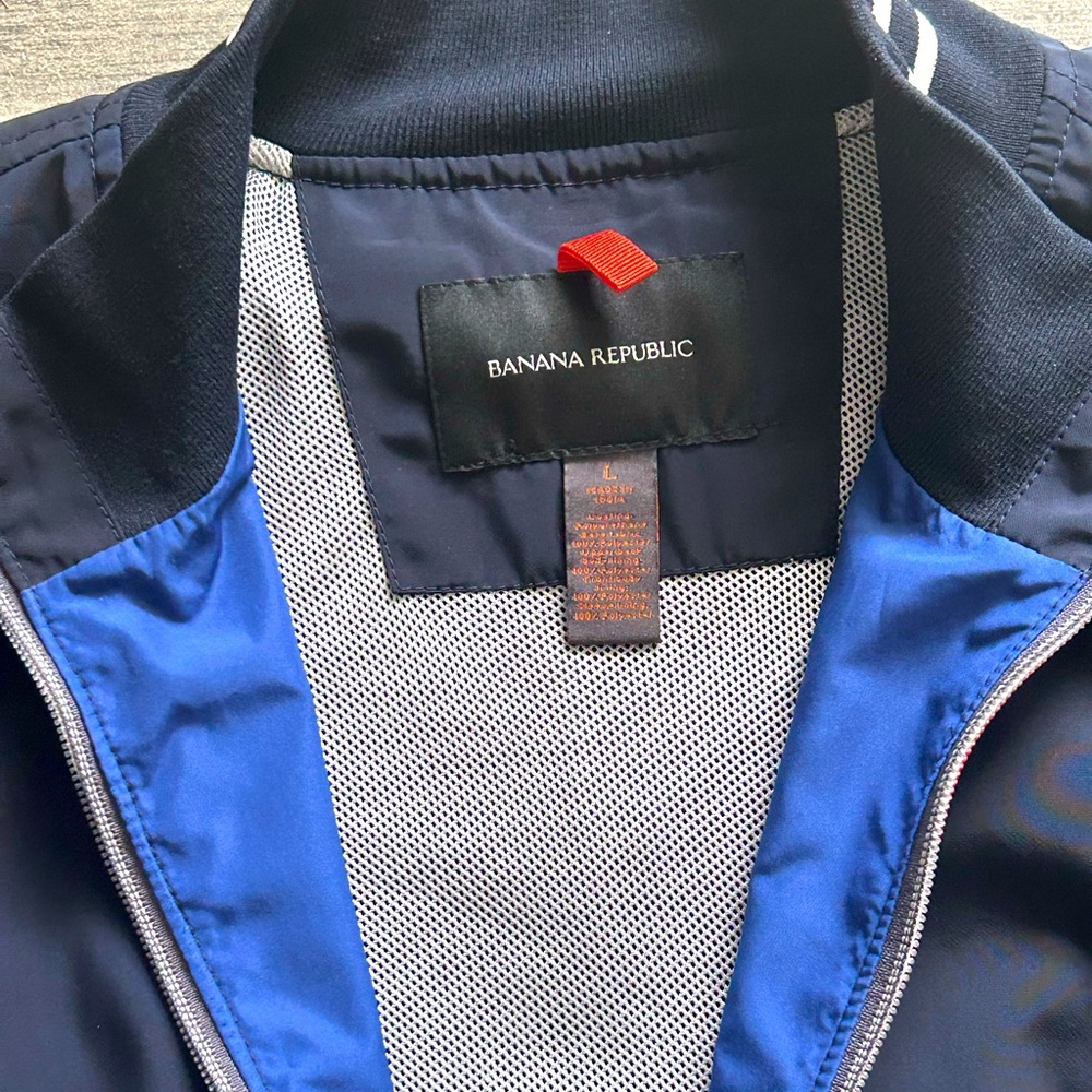 BANANA REPUBLIC NAVY BLUE WINDBREAKER